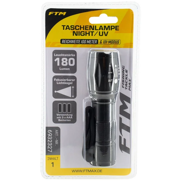 FTM Taschenlampe Night/UV - Angellampe